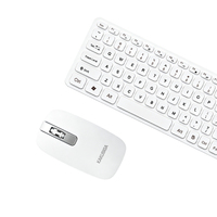 Set Mouse & Keyboard Nirkabel KAKUSIGA Mute Button 2.4G, Klik Senyap, Combo Kantor untuk Komputer Desktop & Laptop