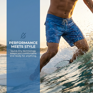Pantaloncini <span class=keywords><strong>da</strong></span> Surf Professionali <span class=keywords><strong>da</strong></span> <span class=keywords><strong>Uomo</strong></span> 2026 con Stampa Tartaruga Marina, Traspiranti, con Coulisse, Asciugatura Rapida, Tema Oceano Artistico - Product Image 1