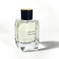 Flacon en verre cosmétique de luxe au design unique, flacon vaporisateur d'huile essentielle, 100 ml, transparent, vide, flacon de parfum en verre
