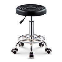 Tabourets de bar portables en PU, chaises réglables ergonomiques pour salon et bureau