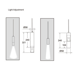 NewThingLine Lámpara Colgante de Techo LED de Hierro, Estilo Nórdico, Ajustable en Altura, para Isla de Cocina, Dormitorio, Barra de Bar, con Garantía de 3 Años - Product Image 5