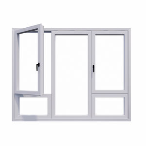 Fenêtre en <span class=keywords><strong>PVC</strong></span> à <span class=keywords><strong>double</strong></span> <span class=keywords><strong>vitrage</strong></span> à rupture de pont thermique à faible U, à haute efficacité, pour garder la chaleur en hiver nordique - Product Image 4