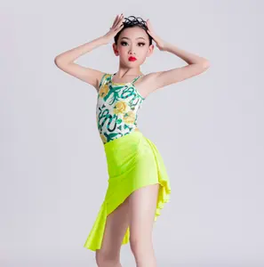 Nouveaux vêtements de danse latine pour enfants 2023 nouveau professionnel été filles pratique haute Performance robe de danse robe de danse - Product Image 1