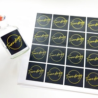 Étiquettes d'emballage alimentaire en vinyle adhésif imperméable avec impression de logo personnalisé en gros feuille d'autocollant d'étiquette découpée de baiser de cercle pour la promotion