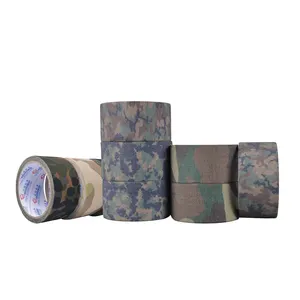 Fita de tecido camuflagem adesiva forte para caça ao ar livre personalizada impressa profissional 10m