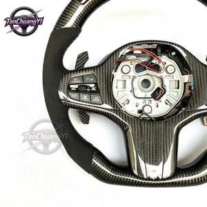 <span class=keywords><strong>Volante</strong></span> de Fibra de Carbono Negra Personalizado con Levas de Cambio LED para BMW M5 F90 M8 F91 F92 F93 <span class=keywords><strong>G29</strong></span> G30 G31 G32 - Product Image 2