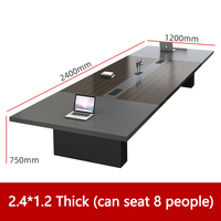 Ensemble de table de conférence de luxe HYZ-45, mobilier de bureau moderne avec chaises, table de conférence et chaises pour usage de bureau