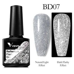 VENALISA Nouveau <span class=keywords><strong>Vernis</strong></span> à Ongles Gel Luminescent Scintillant Réfléchissant Effet Diamant Disco <span class=keywords><strong>Semi</strong></span>-<span class=keywords><strong>Permanent</strong></span> UV - Product Image 1