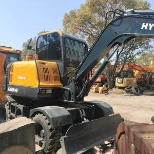 เครื่องขุดขนาดเล็กแบบใช้ล้อฮุนได60W ของเกาหลีต้นฉบับเครื่องยนต์60WVS ฮุนได6ตัน - Product Image 1