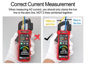 Bestverkopende Product Gvda Digitale Klemmeter 6000 Telt Dc Acstroomspanning Ohm True Rms Auto Range Ncv Klemmeters - Product Image 4