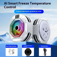 Refroidisseur de téléphone à semi-conducteurs AntarcChill 4 modes, magnétique/à clipser, 2-en-1, ventilateur turbo silencieux -9 ℃   Freezing pour iPhone Android