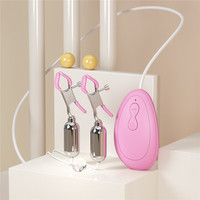 10-Frequenz Vibrations-Brustclip Zungen-Leck-Klitoris-Brust-Massage Sexspielzeug Vibrierendes Ei Rosa Nippelklemme Weiblicher Masturbator