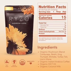 अमेज़ॅन बेस्टसेलर इन-स्टॉक क्रॉस-बॉर्डर थोक में विटामिन सक्रिय घटक के साथ मशरूम कॉफी एलोवेरा अर्क मिला - Product Image 2