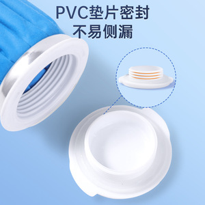 Compresa de hielo reutilizable Lefka para rodilla y tobillo, compresa fría/caliente, material de PVC azul lago - Product Image 1