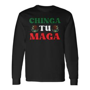 Camiseta de Manga Larga Patriótica Mexicana Chinga Tu Maga - Product Image 2