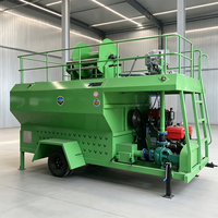 Hydroseeder 3000L pour la végétalisation des pentes montagneuses avec canon de pulvérisation longue portée jusqu'à 85 mètres
