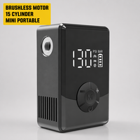 Pompe à vélo électrique professionnelle sans balais 1800 mAh portable 80 PSI avec arrêt automatique intelligent pour vélo de route et VTT