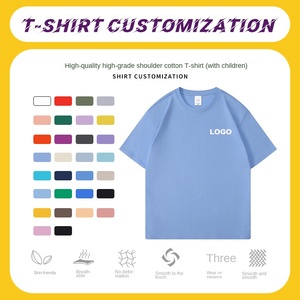 T-shirt pesante con collo in cotone 220g con Logo personalizzato abiti di classe Raglan manica corta tuta da lavoro <span class=keywords><strong>su</strong></span> <span class=keywords><strong>misura</strong></span> con Logo ricamato - Product Image 5