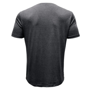 Casual Color Patchwork <b>Henley</b> Collar Button Down Fitted T <b>Shirts</b> Short-Sleeved T <b>Shirt</b> for Men - Product Image 4