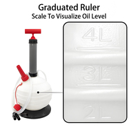 Extracteur de liquide manuel portable 6L, pompe de vidange d'huile légère avec aspiration pour outils de véhicule, évacue les liquides facilement