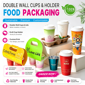 Vaso de Papel de Doble Pared Negro de 8oz con Logotipo <span class=keywords><strong>Arabesco</strong></span> Impreso y Tapa para Latte, Chai, Flat White, Té Árabe, Café Karak - Product Image 2