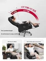 Chaise de bureau de direction de luxe léger Chaise de superviseur pour le soutien de la taille Chaise d'ordinateur ergonomique et réglable