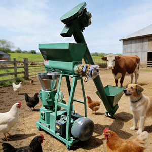 HJ-N400 Macchina per la Produzione di Pellet per Mangimi di Pollame, Suini, Bovini, Pecore e Polli, Capacità 2 Tonnellate, <span class=keywords><strong>Pellettatrice</strong></span> per Alimenti Animali - Product Image 1