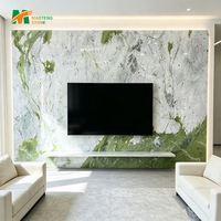 Marmol De Lujo Offre Spéciale marbre naturel bleu marbre blanc pour hôtel Villa intérieur sol mur Design feuille de marbre panneau mural