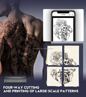 Nuevo profesional disponible P8008 máquina de impresión térmica de tatuaje tamaño pequeño A4 máquina de impresora de tatuaje portátil