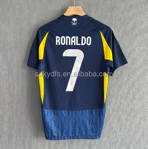 25, 26 <span class=keywords><strong>jersey</strong></span> sepak bola dewasa, set latihan anak laki-laki, S-4XL poliester, kaus sepak bola klub Thai yang dapat disesuaikan - Product Image 1