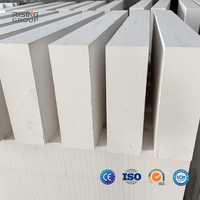 Panneau d'isolation haute température en silicate de calcium ignifuge pour chaudière et four, épaisseur 50mm 100mm, fourni par l'usine