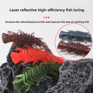 Señuelo Artificial Flotante <span class=keywords><strong>de</strong></span> Larva <span class=keywords><strong>de</strong></span> Camarón Suave Aotuo, Señuelo para Pescar Perca, <span class=keywords><strong>Pez</strong></span> Mandarín, Pesca en Agua Dulce - Product Image 2