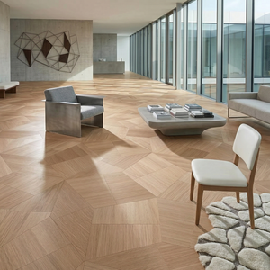 Livraison Rapide <span class=keywords><strong>Parquet</strong></span> en Chêne <span class=keywords><strong>Clair</strong></span> Minimaliste à Grain <span class=keywords><strong>Clair</strong></span>, Motif Hexagonal, Norme Européenne - Product Image 2