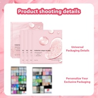 Masque en feuille de collagène rose PDRN de saumon FKY Private Label, masque facial bio-collagène personnalisé, raffermissant et hydratant pour la nuit