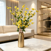 Promotion : Tiges de fleurs artificielles en soie, saules et marguerites, pour décoration intérieure de table – Excellent rapport qualité-prix