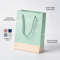 Sacs cadeaux élégants GB39 pour fêtes, sacs en papier gaufré, emballages boutique pour mariages et anniversaires