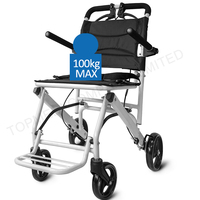 Fauteuil roulant pliable portable pour couloir d'avion, pour passagers handicapés