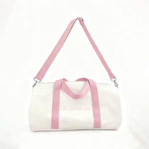 กระเป๋าเดินทางทรงดัฟเฟิลกระเป๋าปักลายสำหรับผู้ชายและผู้หญิงเหมาะสำหรับการเดินทางบาสเก็ตบอลกีฬาโยคะ - Product Image 1