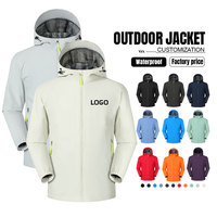 Veste Softshell Homme à Capuche Personnalisable Grande Taille Unisexe Coupe-Vent et Imperméable pour Sports de Plein Air – Vente en Gros