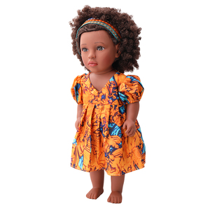 Poupée Africaine <span class=keywords><strong>Fille</strong></span> Tusalmo en Gros 45 cm (18 Pouces) avec Tenues Mode Les Plus Récentes, Jouet Doux en Vinyle et Plastique Éducatif - Product Image 4