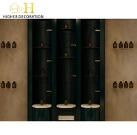 Prix de gros, mobilier de parfumerie, décoration moderne, boutique de parfums, comptoir de bar à parfums en métal et en bois pour magasin de détail
