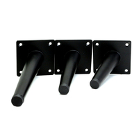 130mm-200mm fer acier conique pied canapé composants meubles cadre métal biseau Tube salle à manger chaise jambes pour usage hospitalier