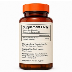 Capsules d'Ashwagandha KSM-66 Biologique de Haute Qualité 500mg, 60 Comprimés, Soutien Immunitaire, Gestion de l'Énergie, Soutien du Sommeil, Femmes Enceintes - Product Image 6