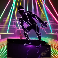 Costume LED Tron - Costume de danse lumineux à la mode pour adultes, imprimé pour les spectacles de danse de salon, les DJ, les scènes de discothèque
