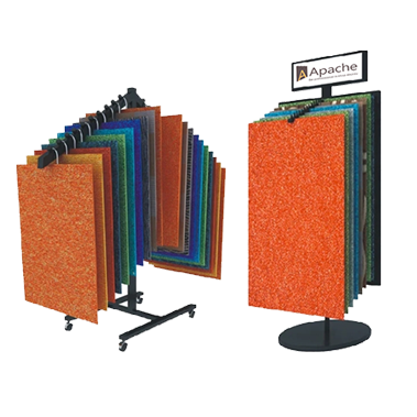 Customizable Modern Metal Storage Floor to Ceiling Carpet Display Rack for Store Use Packaged in Carton — view 1