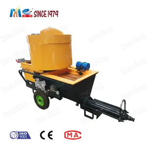 Cao Hiệu Quả Xi Măng Phun Vữa Trát Tường Máy với Vữa Mixer