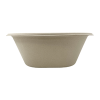 Bol en bagasse de canne à sucre à fond carré de 48 oz, en fibre végétale, pour la restauration