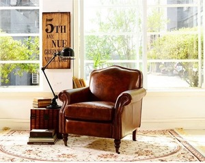 HJ HOME Aviator Retro Assis Mobilier Hôtel Canapé Bar Industriel Classique Chaise Longue Chesterfield Canapé Accent Chaise Longue - Product Image 3