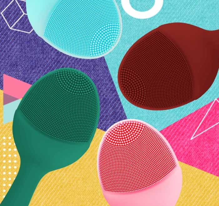 Собственная этикетка, поддержка Usb-зарядки, Электрический Очиститель лица, безопасный силиконовый очиститель пор, щетка для лица