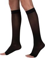 Chaussettes de compression légères 15-20 mmHg Classe I, hauteur genou, pour femmes, infirmières, hôtesses de l'air, personnes âgées, arthrite